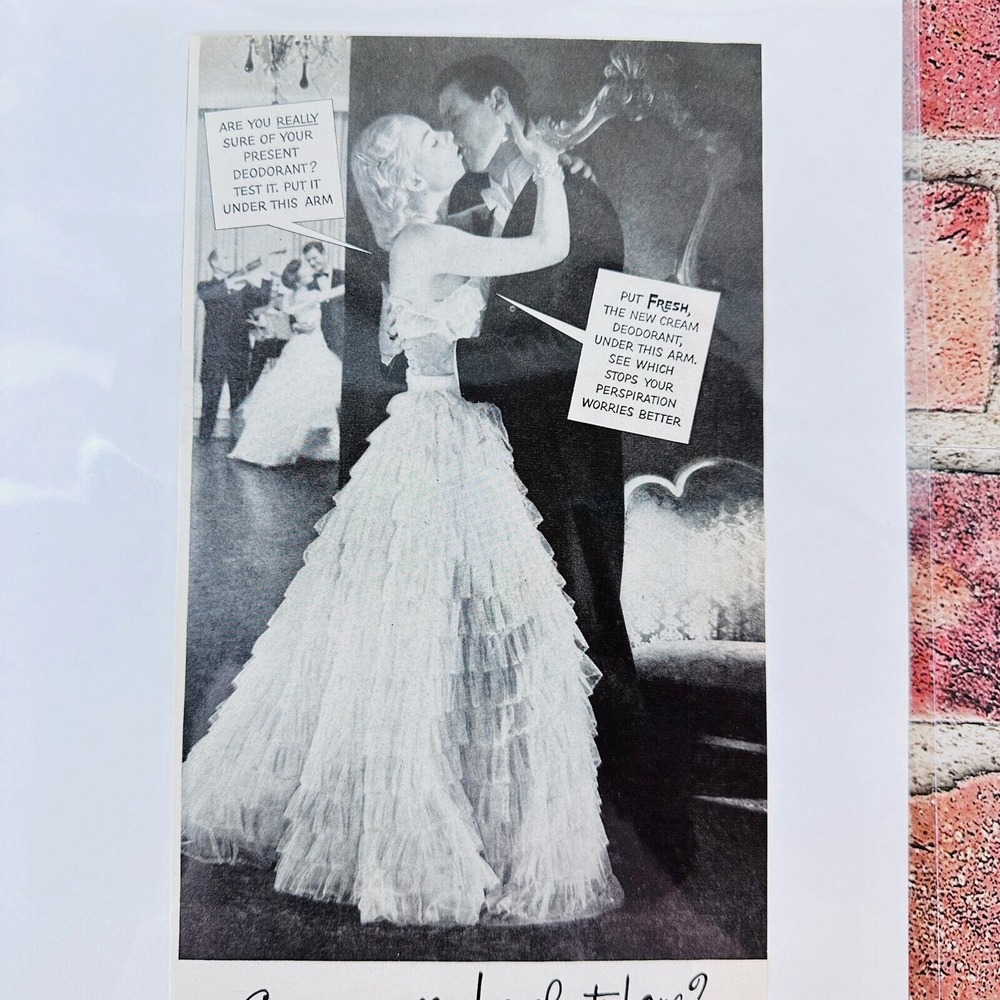 1949 Fresh Deoderant "Are you really Lovely to Love?" Orig Retro PRINT AD